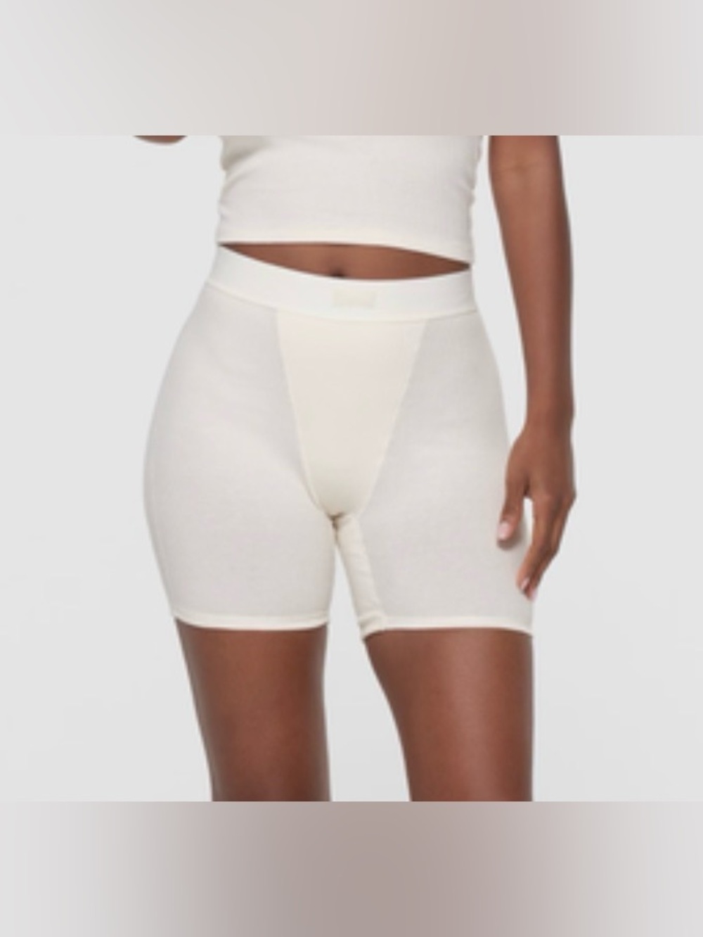 🤍 SKIMS Cotton Rib Boxer | Marble | XS | NWOT 🏷️